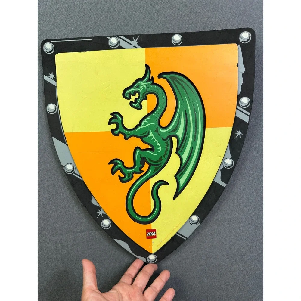 LEGO Castle Dragon Knight Foam Shield Green Dragon‎ 2009 Vintage 852919 40T2